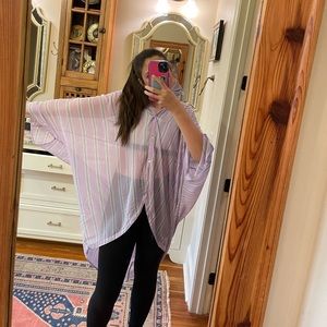 purple big shirt